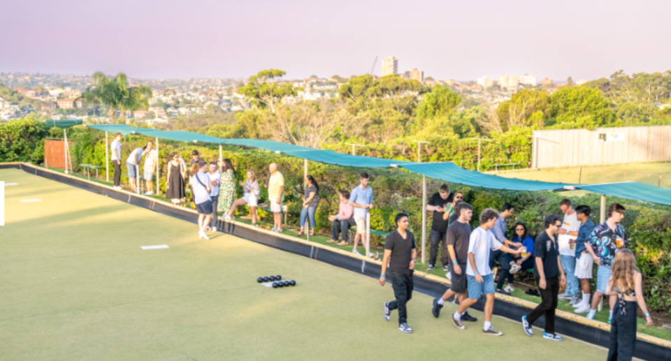 Members seen enjoying the Bowling & Community Club on the green, as it faces closure. 