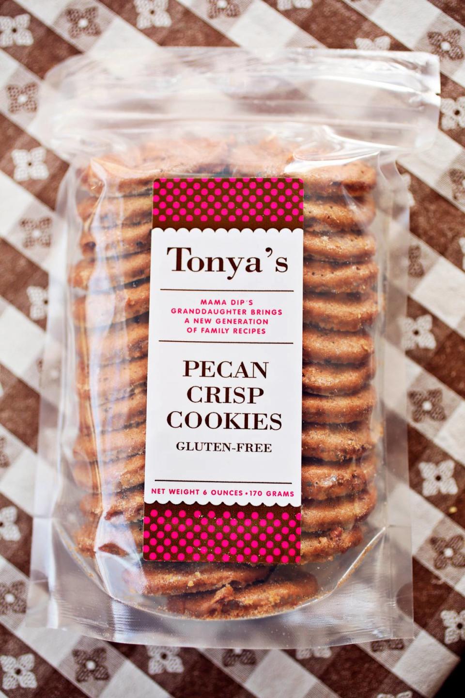 Tonya Council, granddaughter of Mildred “Mama Dip” Council, makes a pecan crisp cookie that’s been named one of Oprah’s Favorite Things for 2021.