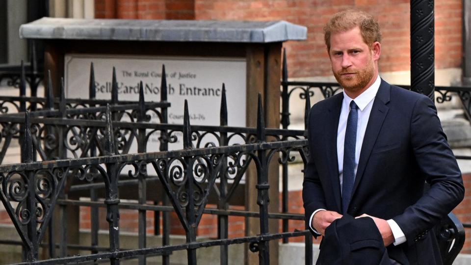 PHOTO: Prince Harry, Duke of Sussex leaves from the Royal Courts of Justice, Britain's High Court, in central London on March 27, 2023.  (Justin Tallis/AFP via Getty Images, FILE)