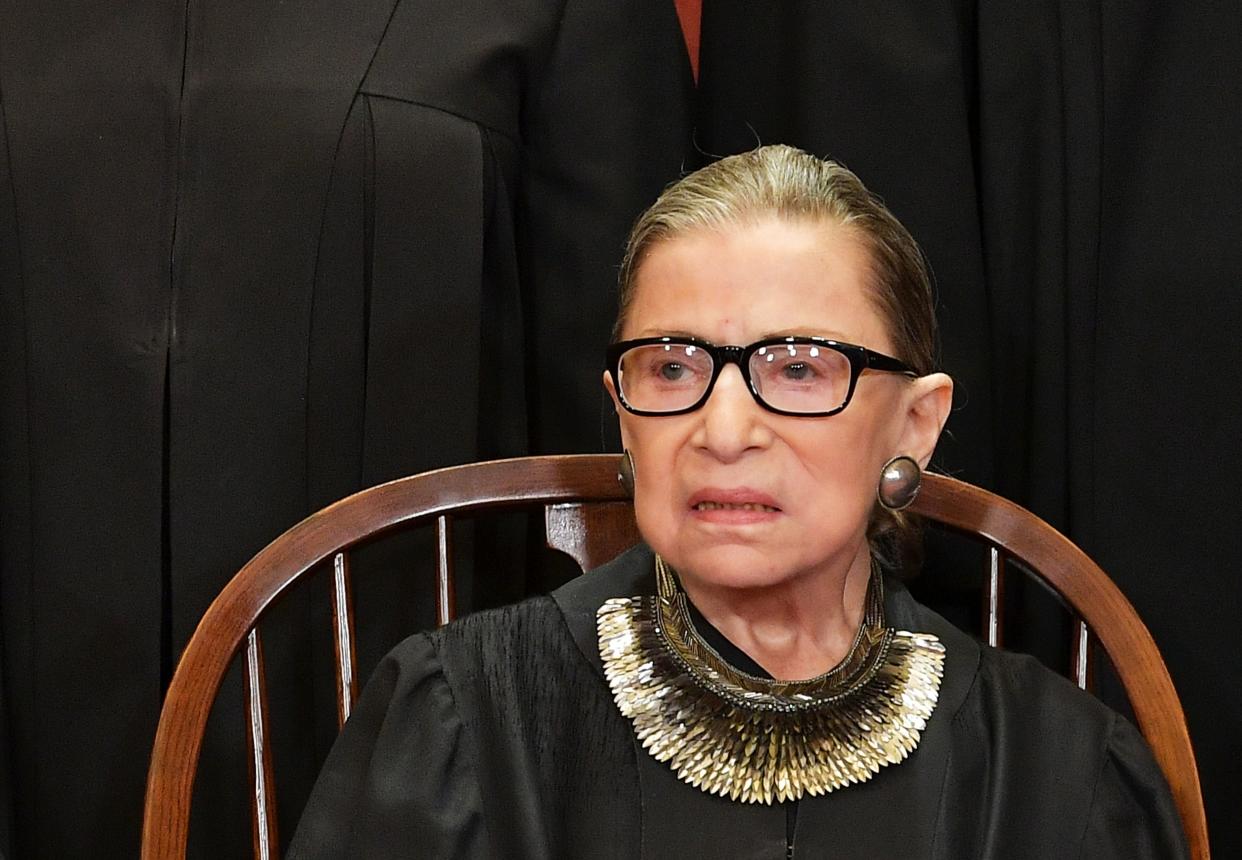 Associate Justice Ruth Bader Ginsburg poses for an official photo at the Supreme Court in Washington, D.C., Nov. 30, 2018. (Photo: Mandel Ngan/AFP/Getty Images)