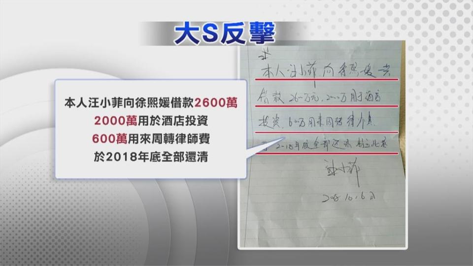 大S貼銀行明細IG發文　2間豪宅皆她貸款購置