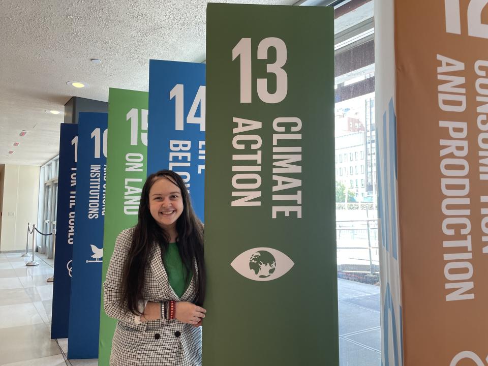 Angela Busheska learned how to code during the COVID pandemic to create EnRoute, an app that encourages people to make better choices for sustainability. She is a young activists using STEM to overcome barriers to social change. 

