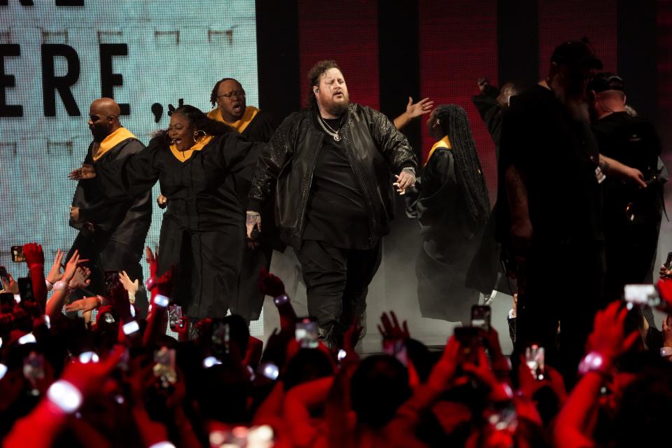 Jelly Roll, who took home trophies for breakout male video, male video and digital first performance, was the top winner at the CMT Music Awards on Sunday.