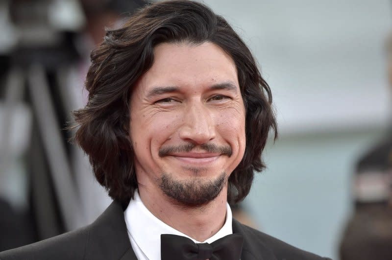 Adam Driver attends a red carpet for the movie "Ferrari" at the 80th Venice International Film Festival on Thursday. Photo by Rocco Spaziani/UPI