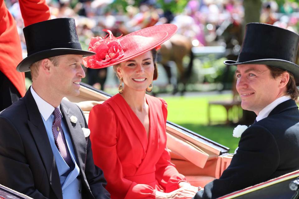<p>Chris Jackson/Getty Images</p> Kate Middleton arrives at Royal Ascot 2023