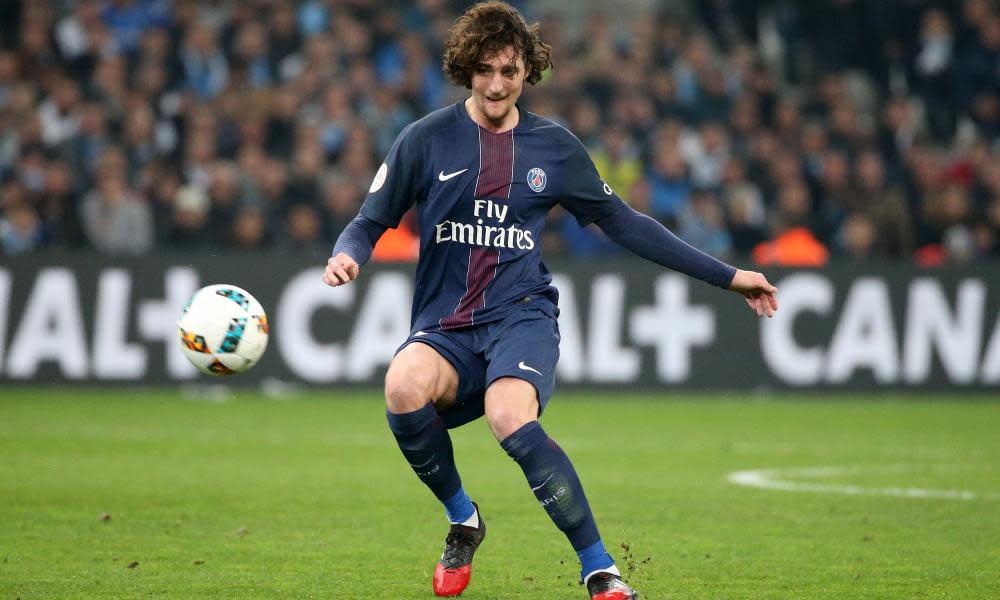 Paris St-Germain's Adrien Rabiot