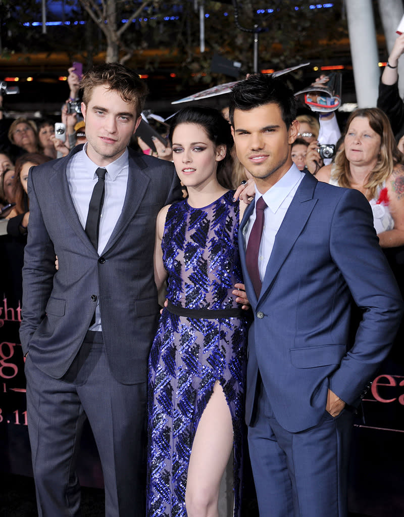 The Twilight Saga Breaking Dawn LA Premiere 2011 Robert Pattinson Kristen Stewart Taylor Lautner