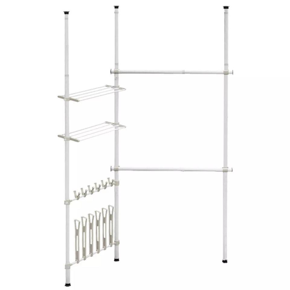 <p><a href="https://go.redirectingat.com?id=74968X1596630&url=https%3A%2F%2Fwww.target.com%2Fp%2Fcostway-double-2-tier-telescopic-garment-rack-cloth-closet-organizer-w-shoe-rack-shelf%2F-%2FA-84846463&sref=https%3A%2F%2Fwww.esquire.com%2Flifestyle%2Fg60434345%2Fbest-closet-systems%2F" rel="nofollow noopener" target="_blank" data-ylk="slk:Shop Now;elm:context_link;itc:0;sec:content-canvas" class="link ">Shop Now</a></p><p>Double Closet Organizer</p><p>target.com</p><p>$45.99</p>