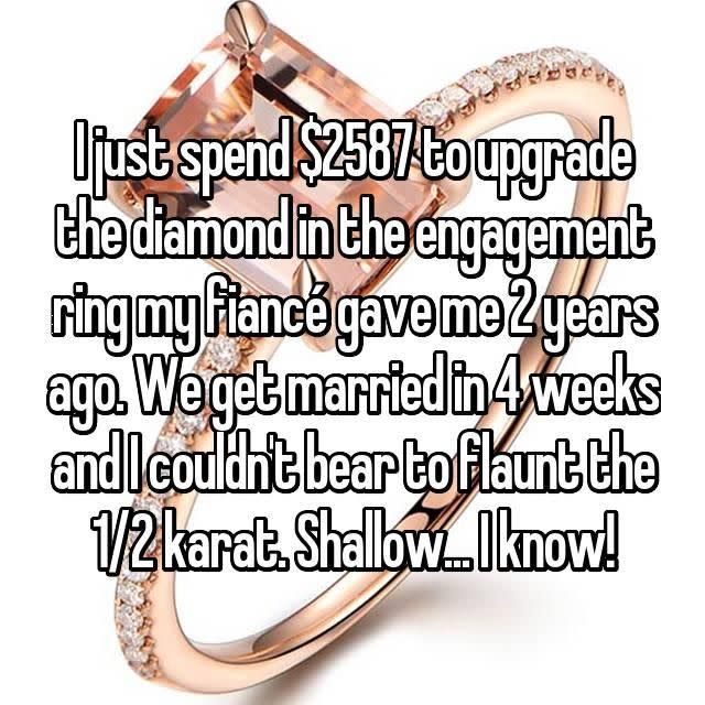 This woman upgraded even before the wedding. Photo: Whisper.com