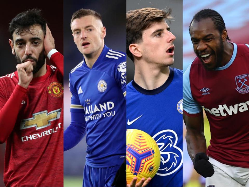 Who will finish in the top four? Manchester United, Leicester and Chelsea face challenge from West Ham and others (Getty Images)