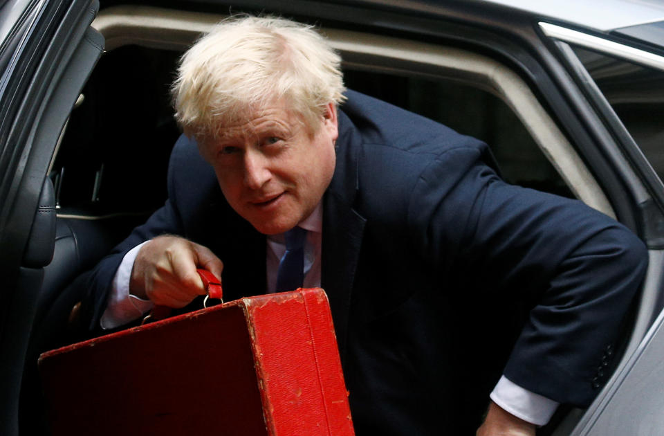 Britain's Prime Minister Boris Johnson is seen in Downing Street in London, Britain September 25, 2019. REUTERS/Henry Nicholls