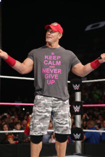 John Cena sporting his Susan G. Komen gear. (Photo: Business Wire) 