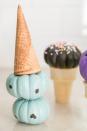 <p>How cute are these pumpkin ice cream cones? Plus, food as decor is always fun!</p><p>Get the tutorial at <a href="https://sugarandcharm.com/2014/10/diy-pumpkin-ice-cream-cones.html" rel="nofollow noopener" target="_blank" data-ylk="slk:Sugar and Charm;elm:context_link;itc:0;sec:content-canvas" class="link ">Sugar and Charm</a>.</p>