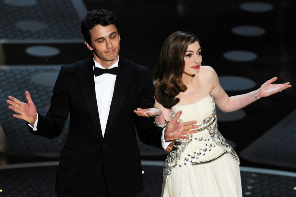 James Franco and Anne Hathaway during the 83rd Annual Academy Awards