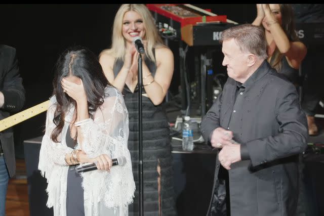 <p>Grande Ole Opry/Facebook</p> Bill Anderson asks Sara Evans to join the Grand Ole Opry