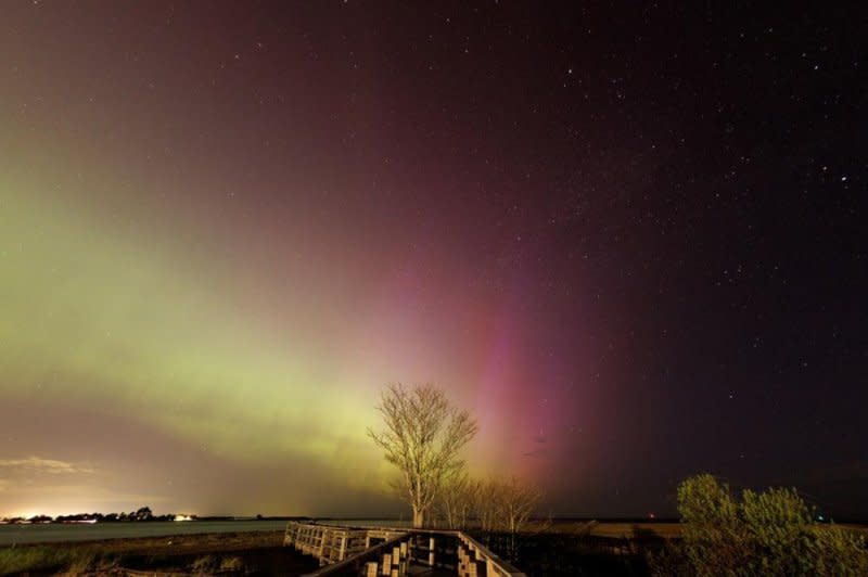 NOAA says the solar storm that produces northern lights displays as far south as Alabama is the strongest storm since 2003. Photo by C.J. Gunther/EPA-EFE