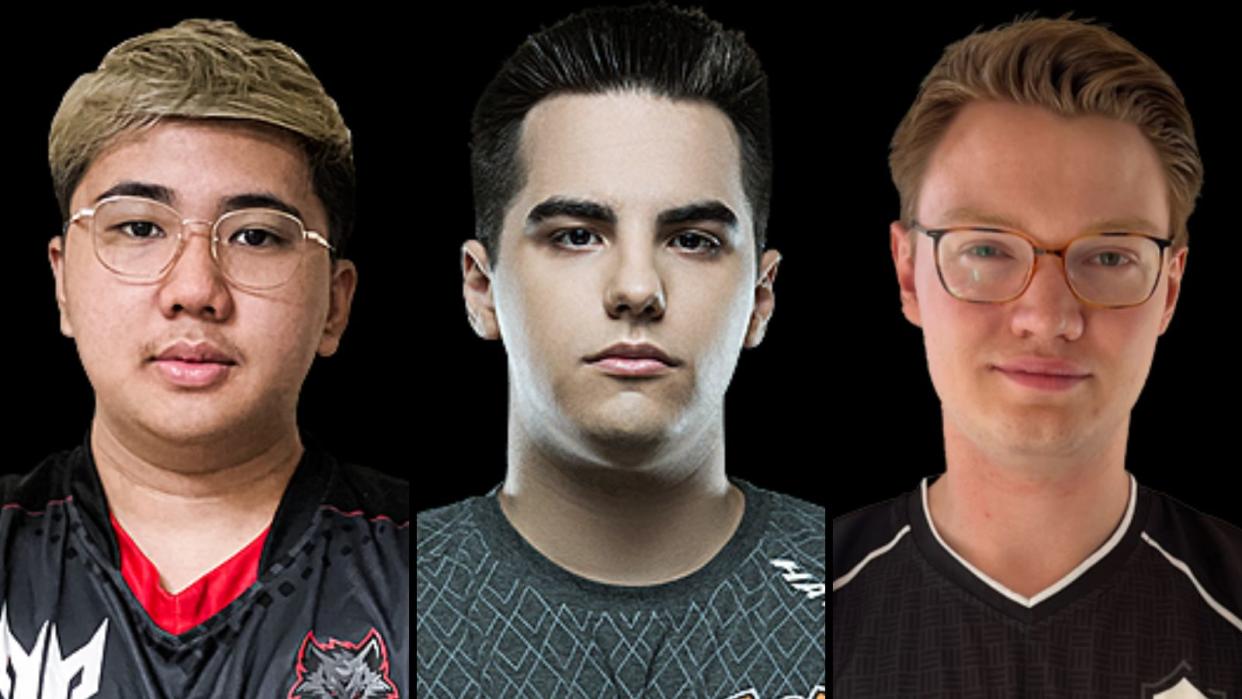 Day 9 of the Dota 2 PGL Arlington Major saw BOOM Esports, Outsiders, and Entity end their runs in the tournament while Team Aster advance to the Top 4. Pictured: BOOM Esports Yopaj, Outsiders DM, Entity Stormstormer. (Photos: BOOM Esports, Virtus.pro, Entity)