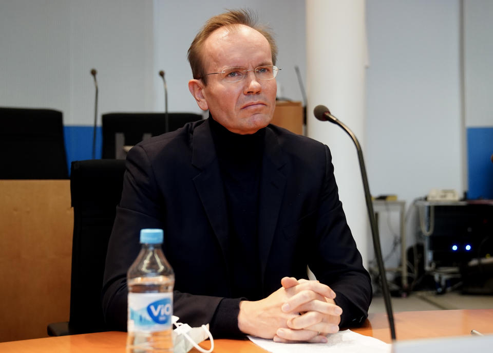 Markus Braun, former CEO of Wirecard, prepares to testify in front of the Bundestag commission investigating the Wirecard scandal on November 19, 2020 in Berlin, Germany. (Photo by Filip Singer, Pool/Getty)