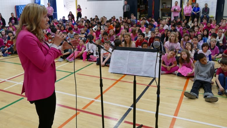 Students take action against bullying on Pink Day in Manitoba