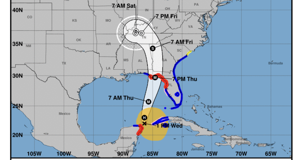 Models show path to the Florida Panhandle and lead to evacuations