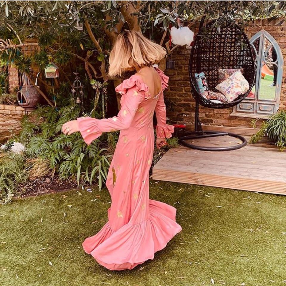 Fearne Cotton’s Mary Benson Moon and Stars pink gown donated to Mind auction (Mind Fearne Cotton/PA)