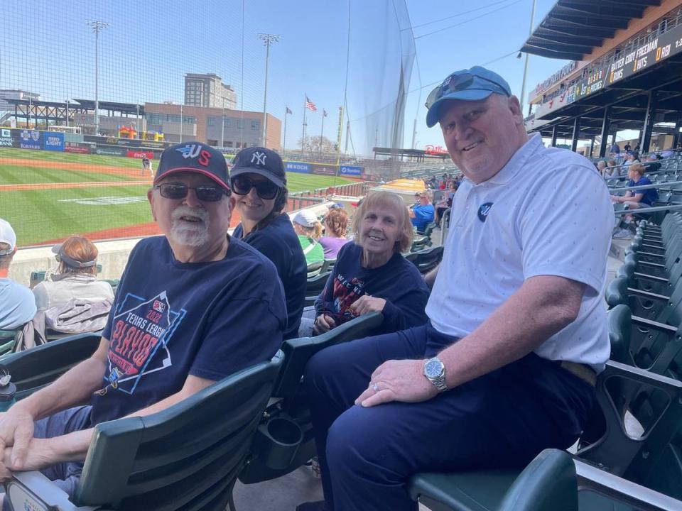 Wind Surge president Jay Miller (right) has pushed a family-friendly environment at Riverfront Stadium, which has led to an increase in attendance. Jay Miller/Courtesy