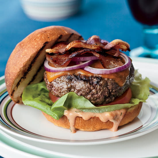 Juicy Bacon Cheeseburgers