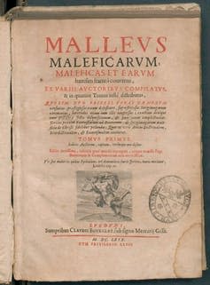 <span class="caption">The Malleus Maleficarum is a manual for hunting witches that would serve as guidance for 15th century witch trials.</span> <span class="attribution"><a class="link " href="https://commons.wikimedia.org/w/index.php?search=malleus+maleficarum&title=Special:MediaSearch&go=Go&type=image" rel="nofollow noopener" target="_blank" data-ylk="slk:Wikimedia Commons;elm:context_link;itc:0;sec:content-canvas">Wikimedia Commons</a>, <a class="link " href="http://creativecommons.org/licenses/by/4.0/" rel="nofollow noopener" target="_blank" data-ylk="slk:CC BY;elm:context_link;itc:0;sec:content-canvas">CC BY</a></span>