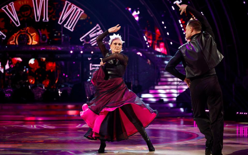 Angela and Kai dance the Paso Doble