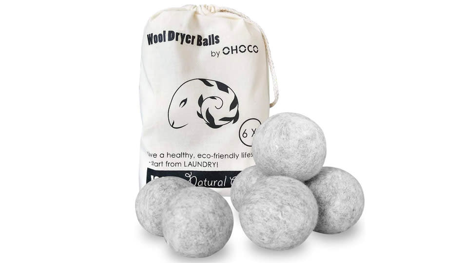 These woolen dryer balls are make from genuine New Zealand sheep, so you know they can't be baaaaad. (Photo: Amazon)