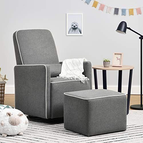 4) DaVinci Upholstered Swivel Glider