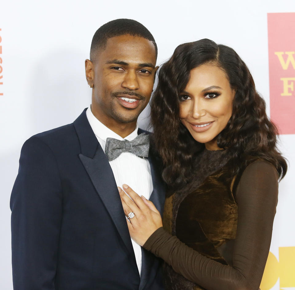 Big Sean and Naya Rivera at the Hollywood Palladium on Dec. 8, 2013, in Hollywood. (Photo: Getty Images)