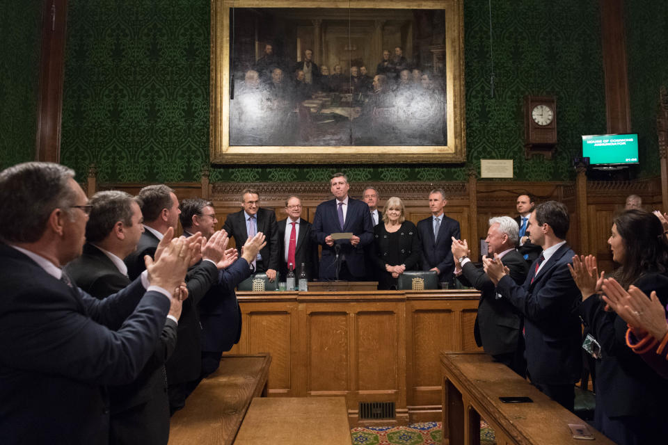 Sir Graham Brady announced that the party ‘did still have confidence’ in Theresa May (PA Images)