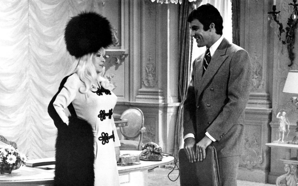 Tom with Mae West in Myra Breckinridge