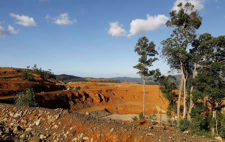 A view of nickel-ore mine Zambales Diversified Metals Corporation ordered closed by Environment secretary Regina Lopez in Sta Cruz Zambales in northern Philippines February 7, 2017. Picture taken February 7, 2017. REUTERS/Erik De Castro