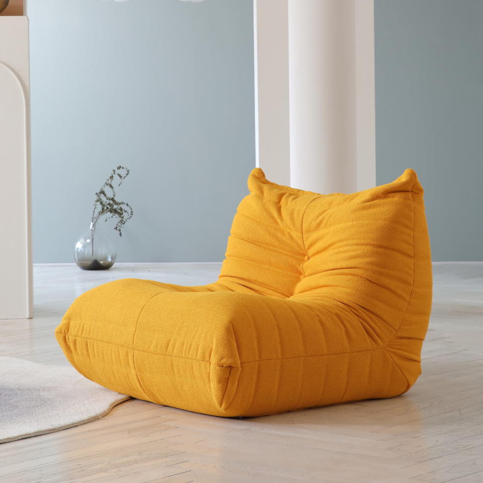 <p><a href="https://go.redirectingat.com?id=74968X1596630&url=https%3A%2F%2Fwww.walmart.com%2Fip%2FMagic-Home-Modern-Sectional-Sofa-Togo-Sofa-Lazy-Sofa-Foam-Couch-Floor-Sofa-for-Bedroom-Living-Room-Apartment-and-Small-Space-Single-Seat-Sofa-Yellow%2F1639078497&sref=https%3A%2F%2Fwww.cosmopolitan.com%2Flifestyle%2Fg45722686%2Fbest-small-bedroom-chairs%2F" rel="nofollow noopener" target="_blank" data-ylk="slk:Shop Now;elm:context_link;itc:0;sec:content-canvas" class="link ">Shop Now</a></p><p>Floor Sofa </p><p>walmart.com</p><p>$455.99</p>