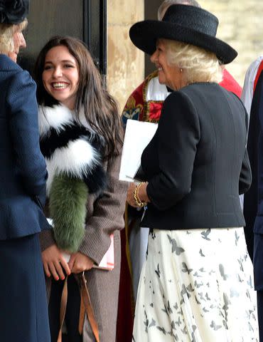 <p>Alan Davidson/Shutterstock </p> Ayesha Shand and her aunt, Queen Camilla.