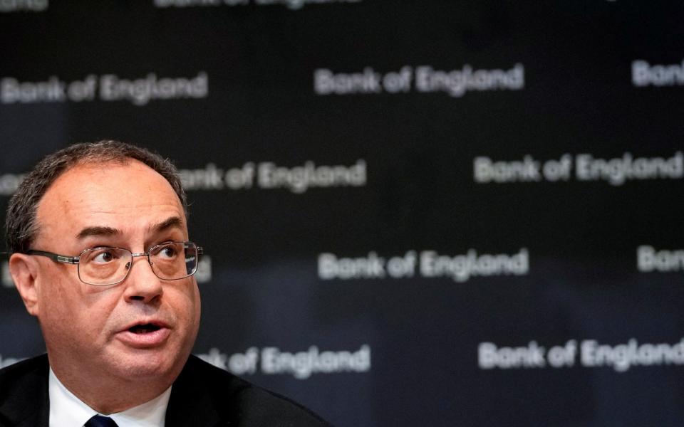 Andrew Bailey said the current downturn was likely to be one of the shortest and shallowest in peacetime