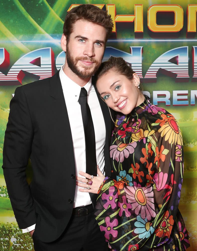 Liam Hemsworth and Miley Cyrus