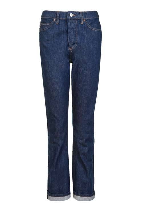 MOTO Raw Indigo Straight Leg Jeans