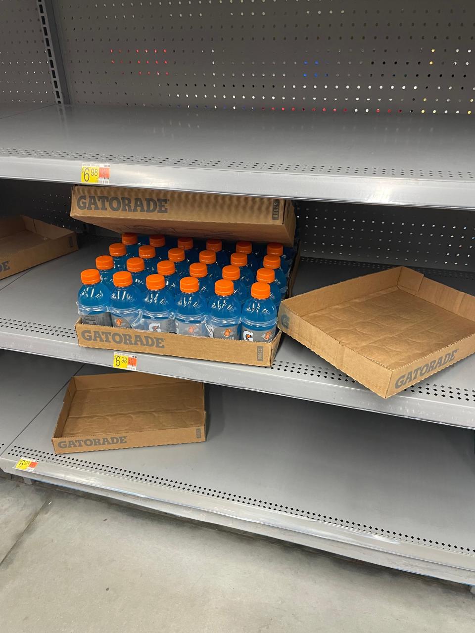 Augusta grocery store shelves are dwindling as shoppers prepare for Hurricane Ian.