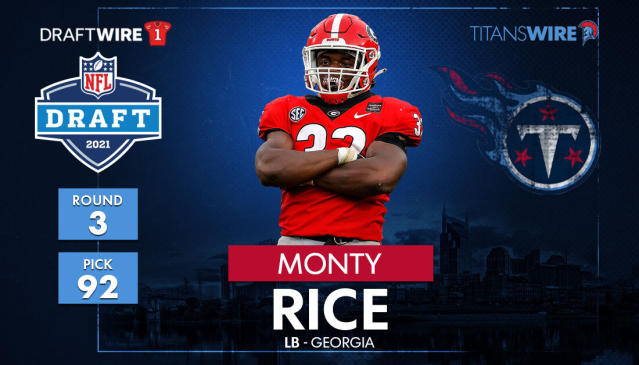 New Tennessee Titans LB Monty Rice: How he fits