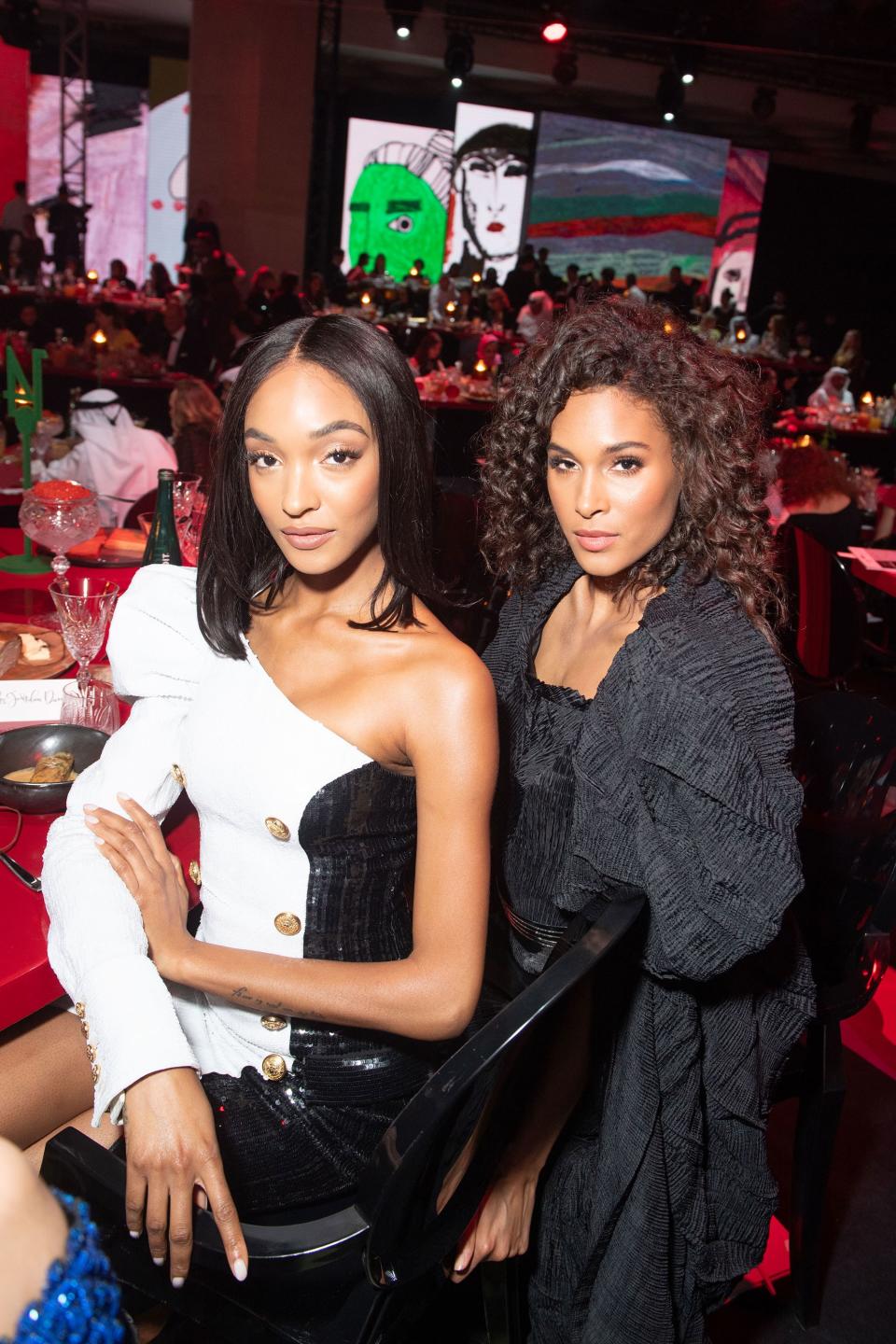 Jourdan Dunn and Cindy Bruna, both in Balmain