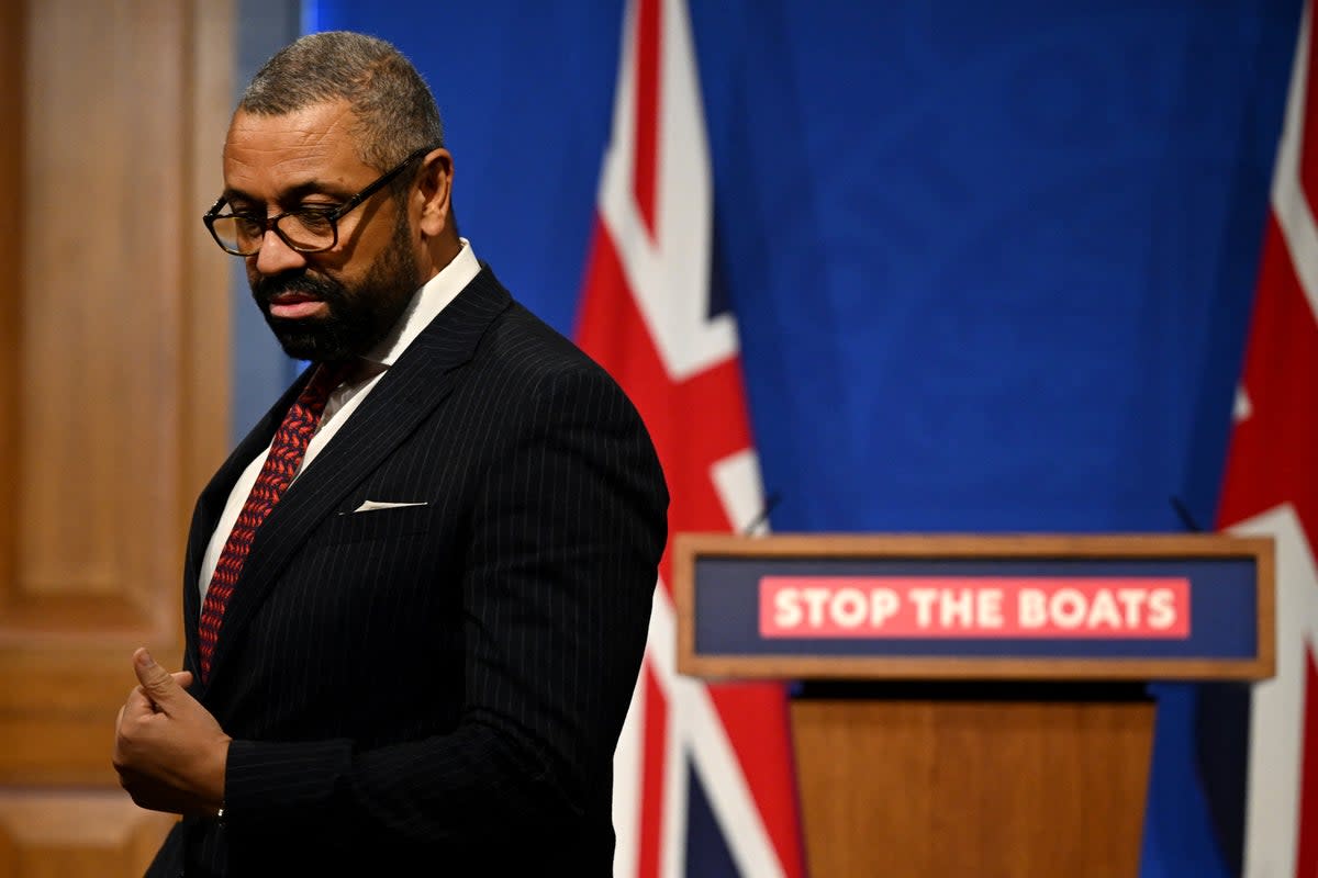 James Cleverly says Tories still ‘united’ on Rwanda plan (Pool/AFP via Getty Images)