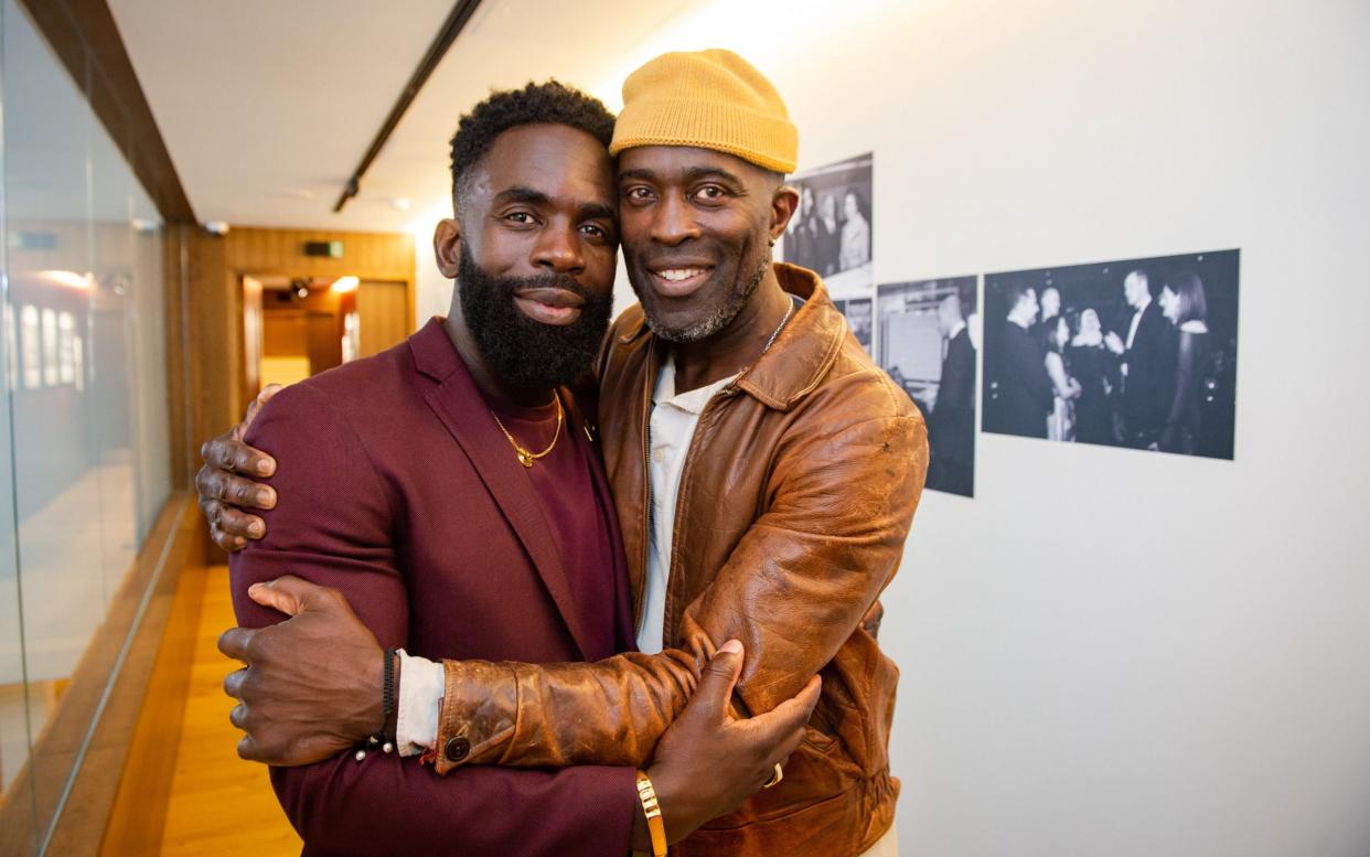 Actor Jimmy Akingbola and his birth brother Sola - ITV/ITV 