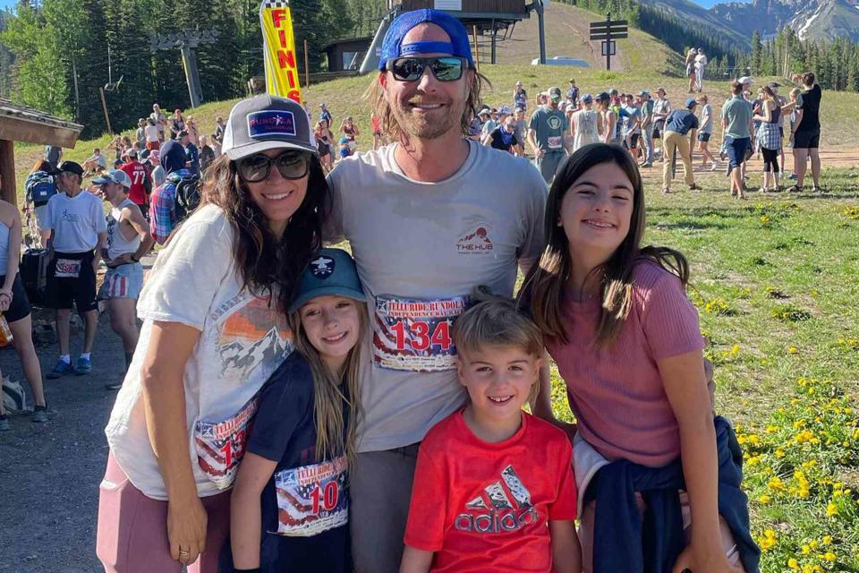 <p>Dierks Bentley Instagram</p> Dierks Bentley and Cassidy Bentley with thier kids Evalyn, Jordan, and Knox