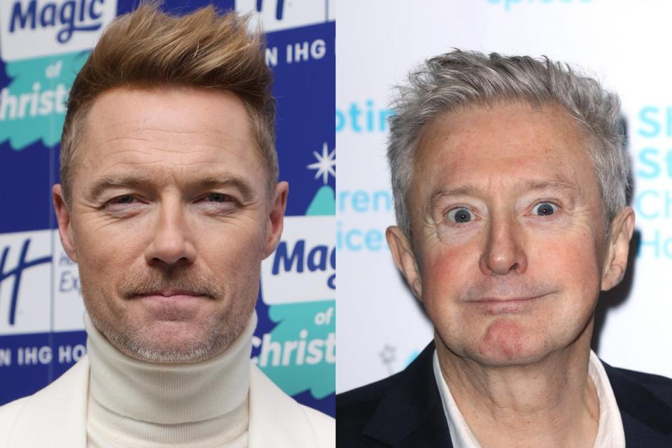 Ronan Keating and Louis Walsh (Getty)