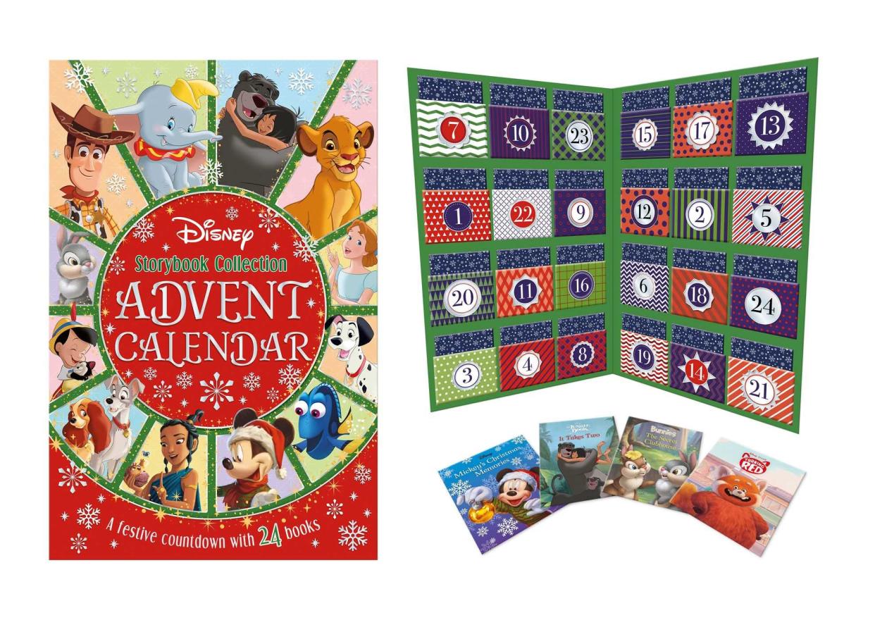 Disney advent calendar closed and open