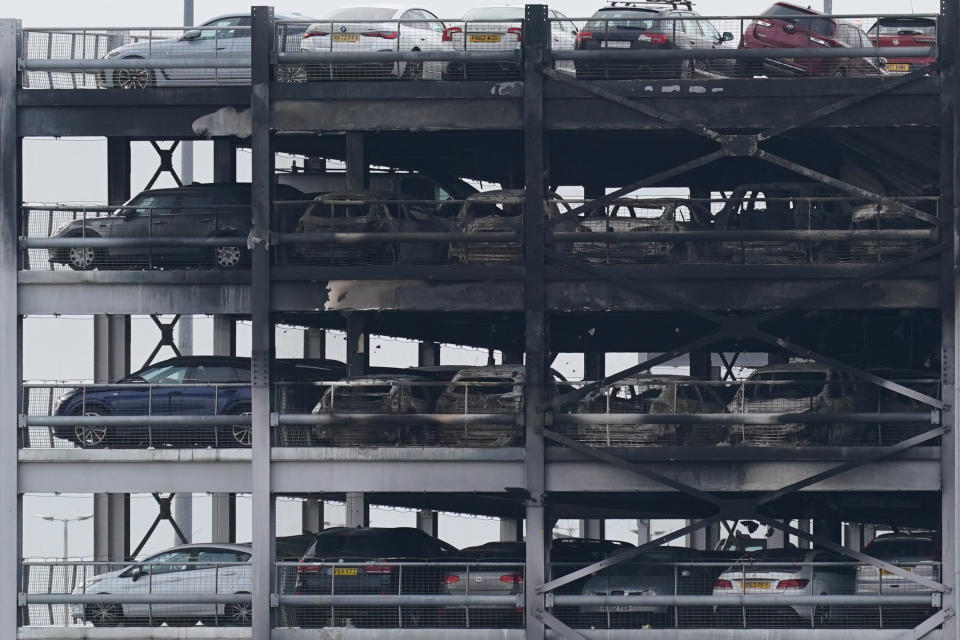 Luton car park fire Airport reopens & flights resume but tens of