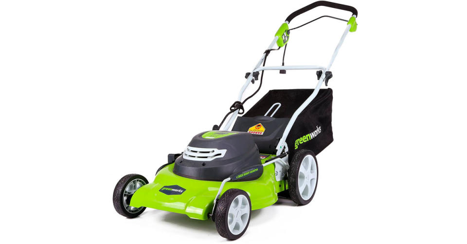 Greenworks 20-Inch 3-in-1 12 Amp Electric Corded Lawn Mower is 41 percent off. (Photo: Amazon)